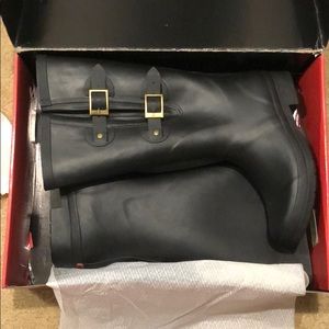 Chooka black flex fit rain boots waterproof NWT